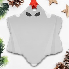 Ghost Halloween Spooky Horror Fear Ornament (snowflake) by Celenk