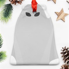 Ghost Halloween Spooky Horror Fear Bell Ornament (two Sides) by Celenk