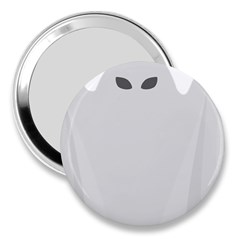 Ghost Halloween Spooky Horror Fear 3  Handbag Mirrors by Celenk