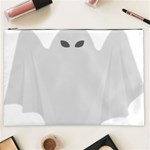 Ghost Halloween Spooky Horror Fear Cosmetic Bag (XXL)  Front