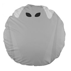 Ghost Halloween Spooky Horror Fear Large 18  Premium Round Cushions by Celenk