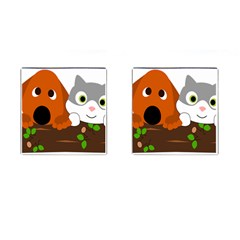 Baby Decoration Cat Dog Stuff Cufflinks (square) by Celenk