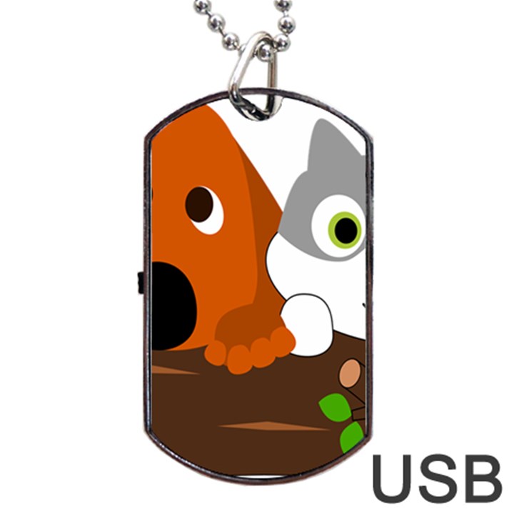 Baby Decoration Cat Dog Stuff Dog Tag USB Flash (One Side)