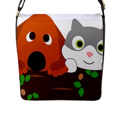 Baby Decoration Cat Dog Stuff Flap Messenger Bag (l)  by Celenk