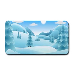 Landscape Winter Ice Cold Xmas Medium Bar Mats