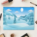 Landscape Winter Ice Cold Xmas Cosmetic Bag (XL) Back