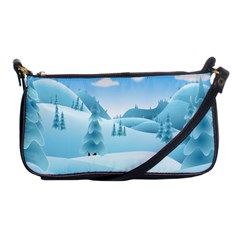 Landscape Winter Ice Cold Xmas Shoulder Clutch Bags by Celenk