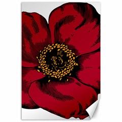 Floral Flower Petal Plant Canvas 24  X 36  by Celenk