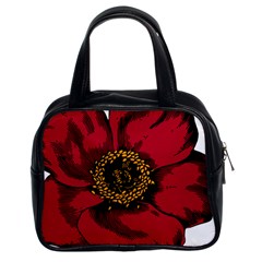 Floral Flower Petal Plant Classic Handbags (2 Sides) by Celenk