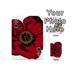 Floral Flower Petal Plant Playing Cards 54 (mini)  by Celenk