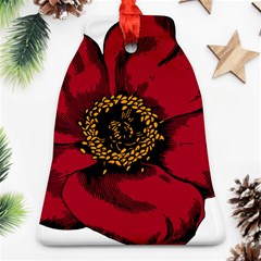 Floral Flower Petal Plant Bell Ornament (two Sides) by Celenk