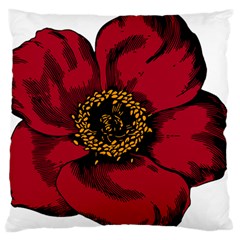 Floral Flower Petal Plant Large Flano Cushion Case (two Sides) by Celenk