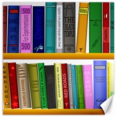 Shelf Books Library Reading Canvas 12  X 12   by Celenk