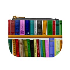 Shelf Books Library Reading Mini Coin Purses by Celenk