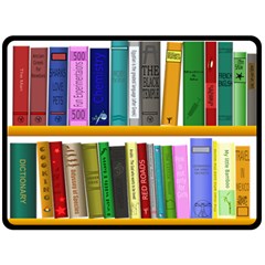 Shelf Books Library Reading Fleece Blanket (large)  by Celenk