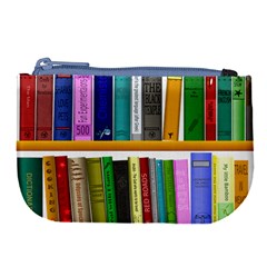 Shelf Books Library Reading Large Coin Purse by Celenk