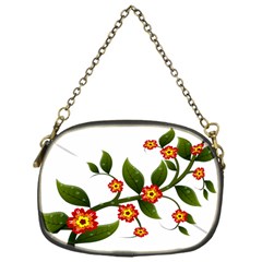 Flower Branch Nature Leaves Plant Chain Purses (one Side)  by Celenk