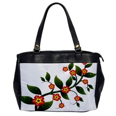 Flower Branch Nature Leaves Plant Office Handbags by Celenk