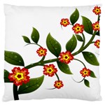 Flower Branch Nature Leaves Plant Standard Flano Cushion Case (One Side) Front