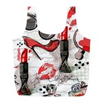 Cosmetic Pattern Full Print Recycle Bags (L)  Front