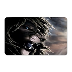 Angry Lion Digital Art Hd Magnet (rectangular) by Celenk