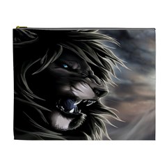 Angry Lion Digital Art Hd Cosmetic Bag (XL)