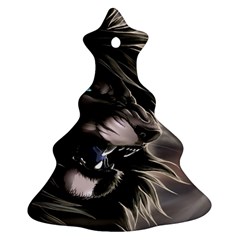 Angry Lion Digital Art Hd Ornament (Christmas Tree) 