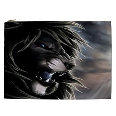 Angry Lion Digital Art Hd Cosmetic Bag (XXL) 