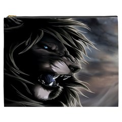 Angry Lion Digital Art Hd Cosmetic Bag (XXXL) 