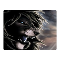 Angry Lion Digital Art Hd Double Sided Flano Blanket (Mini) 