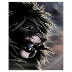 Angry Lion Digital Art Hd Drawstring Bag (Small)