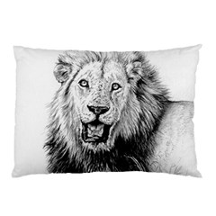 Lion Wildlife Art And Illustration Pencil Pillow Case by Celenk