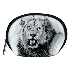 Lion Wildlife Art And Illustration Pencil Accessory Pouches (medium)  by Celenk