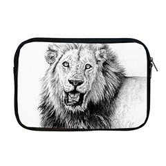 Lion Wildlife Art And Illustration Pencil Apple Macbook Pro 17  Zipper Case by Celenk