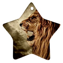 Roaring Lion Ornament (Star)