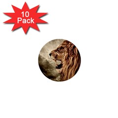 Roaring Lion 1  Mini Buttons (10 pack) 