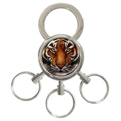 The Tiger Face 3-ring Key Chains