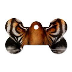 The Tiger Face Dog Tag Bone (two Sides) by Celenk