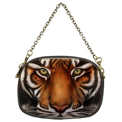 The Tiger Face Chain Purses (two Sides)  by Celenk