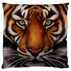 The Tiger Face Large Cushion Case (one Side) by Celenk