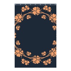 Floral Vintage Royal Frame Pattern Shower Curtain 48  X 72  (small)  by Celenk