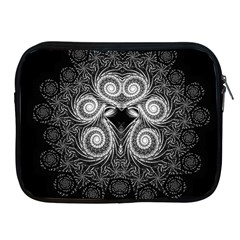 Fractal Filigree Lace Vintage Apple Ipad 2/3/4 Zipper Cases by Celenk