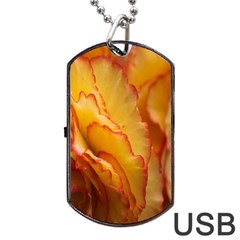 Flowers Leaves Leaf Floral Summer Dog Tag Usb Flash (one Side) by Celenk