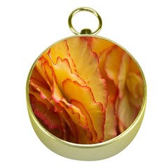 Flowers Leaves Leaf Floral Summer Gold Compasses by Celenk