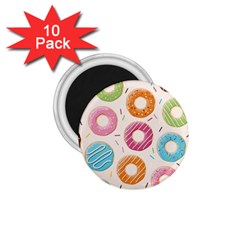 Colored Doughnuts Pattern 1 75  Magnets (10 Pack)  by Bigfootshirtshop