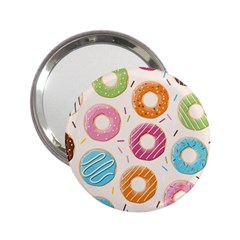 Colored Doughnuts Pattern 2 25  Handbag Mirrors by Bigfootshirtshop