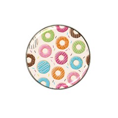 Colored Doughnuts Pattern Hat Clip Ball Marker (4 Pack) by Bigfootshirtshop