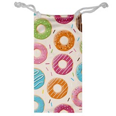 Colored Doughnuts Pattern Jewelry Bag by Bigfootshirtshop