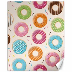 Colored Doughnuts Pattern Canvas 16  X 20   by Bigfootshirtshop