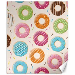 Colored Doughnuts Pattern Canvas 20  X 24   by Bigfootshirtshop